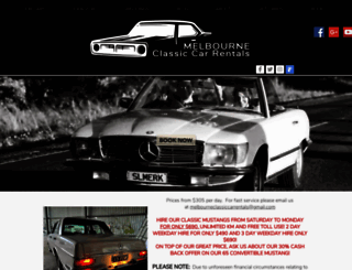 melbourneclassiccarrentals.com screenshot