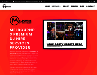 melbournedjservices.com.au screenshot