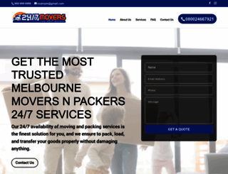 melbournemoversnpackers247.com.au screenshot