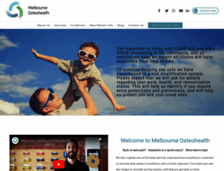 melbourneosteohealth.com screenshot