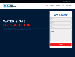 melbournewaterandgasleakdetection.com.au screenshot