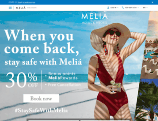 melia.com screenshot