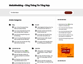 meliawedding.com.vn screenshot