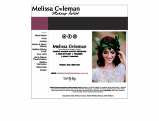 melissacoleman.com.au screenshot