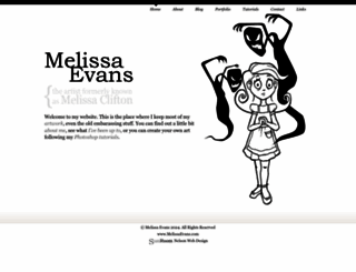 melissaevans.com screenshot