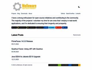 melloware.com screenshot