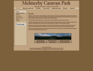 melmerbycaravanpark.co.uk screenshot