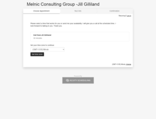 melnic-jillgilliland.acuityscheduling.com screenshot