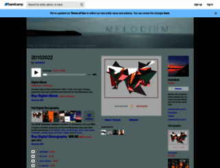melodium.bandcamp.com screenshot