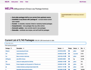 melpa.org screenshot