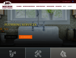 melronplumbing.com screenshot