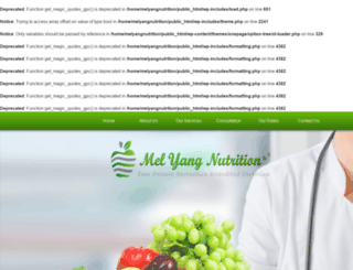 melyangnutrition.com.au screenshot