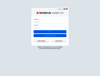 member.megaxus.com screenshot