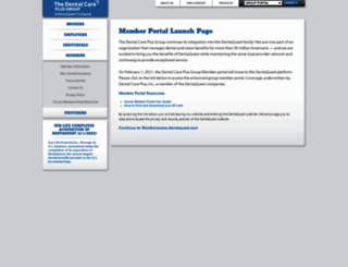member.mydentalcareplus.com screenshot