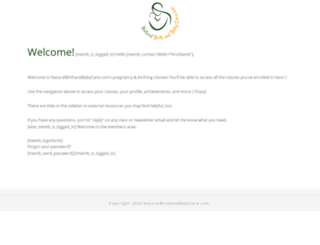 member.naturalbirthandbabycare.com screenshot