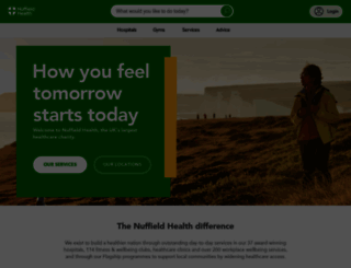 member.nuffieldhealth.com screenshot