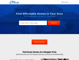member.zip-foreclosures.com screenshot