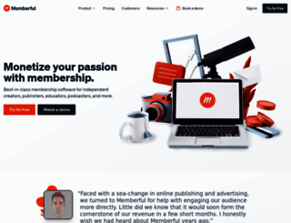 memberful.com screenshot
