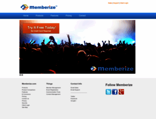 memberize.com screenshot