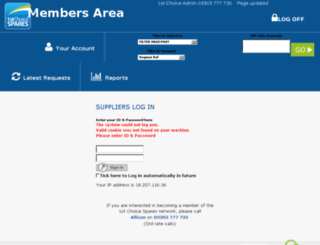members.1stchoice.co.uk screenshot