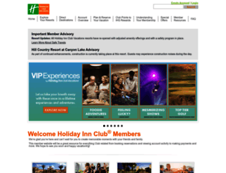 members.holidayinnclub.com screenshot