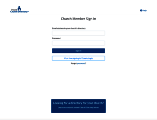members.instantchurchdirectory.com screenshot