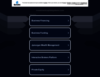 members.investmentcapitalsystems.com screenshot