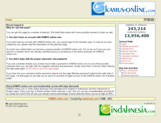 members.kamus-online.com screenshot