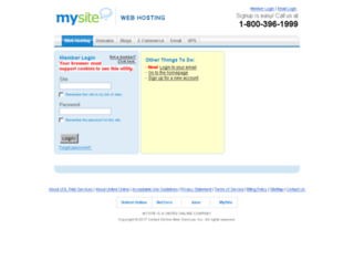 members.mysite.com screenshot