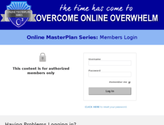 members.onlinemasterplanseries.com screenshot