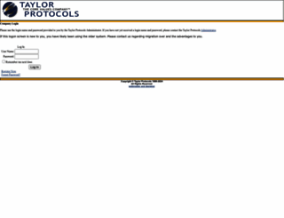members.taylorprotocols.com screenshot