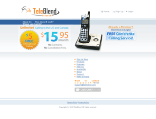 members.teleblend.com screenshot