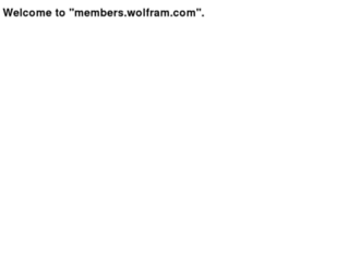 members.wolfram.com screenshot