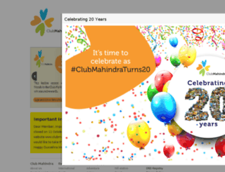 membersdr.clubmahindra.com screenshot