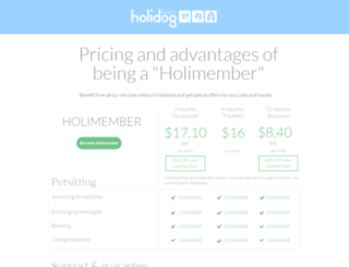 membership.holidog.com screenshot