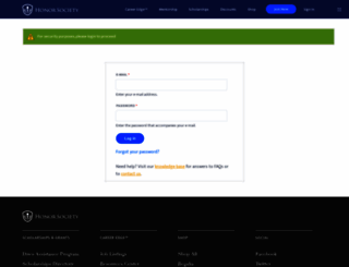 membership.honorsociety.org screenshot