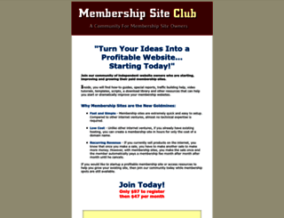 membershipsiteclub.com screenshot
