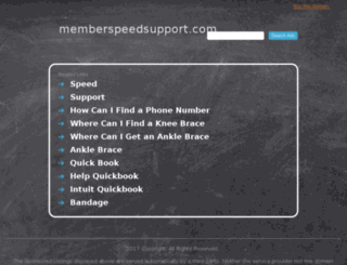 memberspeedsupport.com screenshot