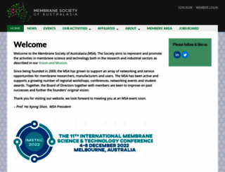 membrane-australasia.org screenshot