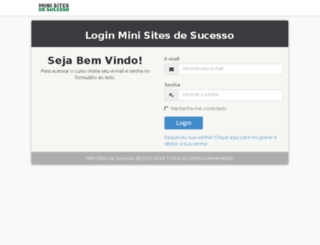 membros.minisitesdesucesso.com.br screenshot