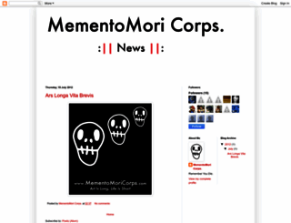 mementomoricorps.blogspot.com screenshot