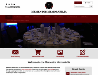 mementosmemorabilia.com screenshot