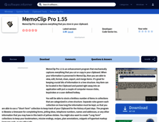 memoclip-pro.informer.com screenshot