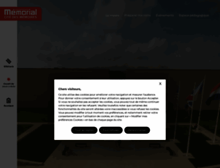 memorial-caen.fr screenshot