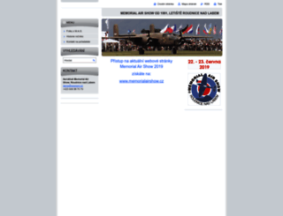 memorialairshow.webnode.cz screenshot