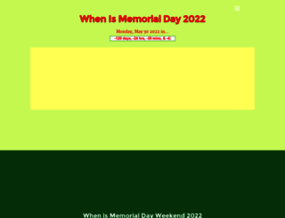 memorialday.info screenshot