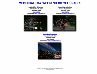 memorialdayweekendbikeraces.com screenshot