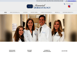 memorialdermatology.com screenshot