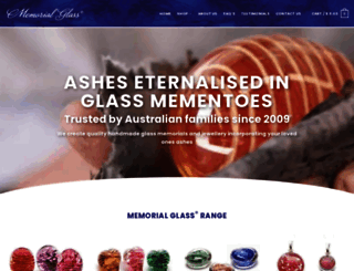 memorialglass.com.au screenshot