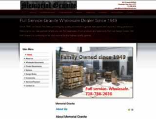 memorialgranitecorp.com screenshot